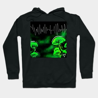 Mycena chlorophos bioluminescent Hoodie